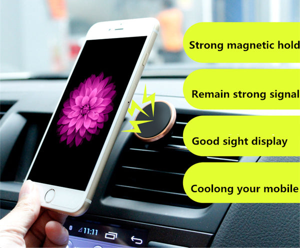 Magnetic Car Phone Holder 2 in 1 Dashboard/ Windshield