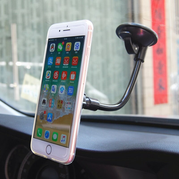 One hand Windshield Black Magnetic Car Phone Holder