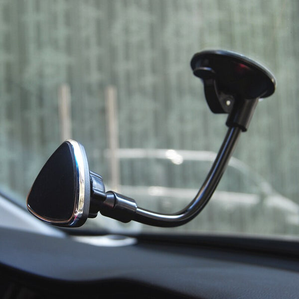 One hand Windshield Black Magnetic Car Phone Holder