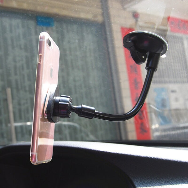 One hand Windshield Black Magnetic Car Phone Holder